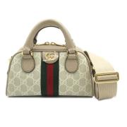 Pre-owned Canvas crossbody-bags Gucci Vintage , Brown , Heren