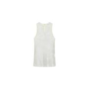 Witte Vest Stijl Top Marella , White , Dames