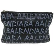 Pre-owned Leather clutches Balenciaga Vintage , Black , Dames