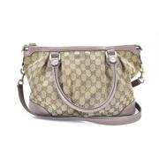 Pre-owned Canvas handbags Gucci Vintage , Brown , Dames