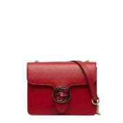 Pre-owned Leather shoulder-bags Gucci Vintage , Red , Dames