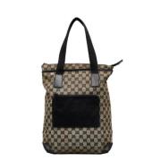 Pre-owned Canvas totes Gucci Vintage , Brown , Dames