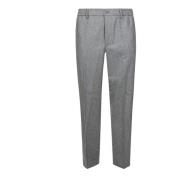 Formele Flanel Pak Broek Tagliatore , Gray , Heren