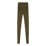 Baby Alpaca Merino Leggings in Khaki Cortana , Green , Dames