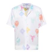 Allover Print Logo Shirt Carlo Colucci , Multicolor , Heren