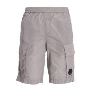 Nylon Cargo Shorts in Chrome-R Style C.p. Company , Gray , Heren