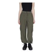 Tapered Trousers Only , Green , Dames
