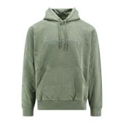 Geborduurd Logo Katoenen Sweatshirt Carhartt Wip , Green , Heren