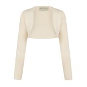 Zijden Tussah Bolero Ivoor Punt Cortana , Beige , Dames