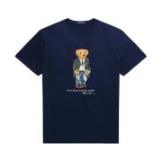 Navy Korte Mouw T-Shirt Ralph Lauren , Blue , Heren