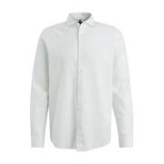 Linnen Katoen Lange Mouw Shirt Vanguard , White , Heren