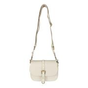 Stijlvolle Leren Medium Tas Golden Goose , White , Dames