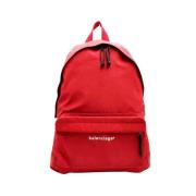 Pre-owned Fabric backpacks Balenciaga Vintage , Red , Dames