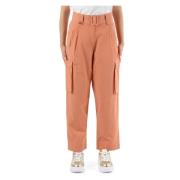 Cargo Poplin Broek Twinset , Pink , Dames