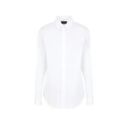 Klassiek Wit T-shirt met Lange Mouwen Emporio Armani , White , Heren