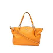 Pre-owned Leather crossbody-bags Coach Pre-owned , Orange , Dames