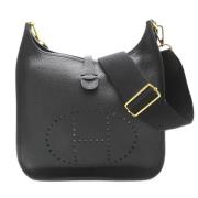 Pre-owned Leather crossbody-bags Hermès Vintage , Black , Dames