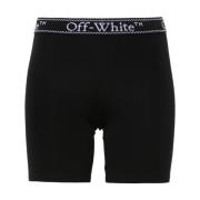 Zwarte Shorts voor Vrouwen Ss24 Off White , Black , Dames