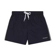 Elastische taille strandboxer shorts Armani Exchange , Blue , Heren