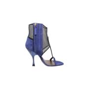 Pre-owned Suede sandals Armani Pre-owned , Blue , Dames