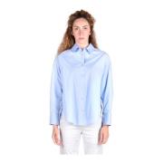 Katoenen Overhemden Collectie Dondup , Blue , Dames
