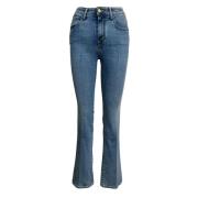 High Waist Flare Jeans - Lys Denim Jacob Cohën , Blue , Dames