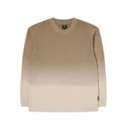 Beige Tie & Dye Sweatshirt Edwin , Beige , Heren