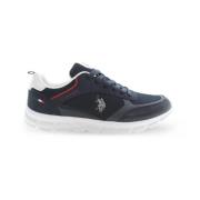 Donkerblauwe Sportieve Sneaker U.s. Polo Assn. , Blue , Heren