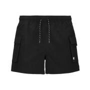 Nylon Zwarte Boxershorts Ripstop Stijl K-Way , Black , Heren