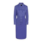 Lavendel Overhemdjurk Max Mara , Purple , Dames