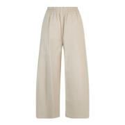 Hoge Taille Beige Kunstleren Broek Pinko , Beige , Dames