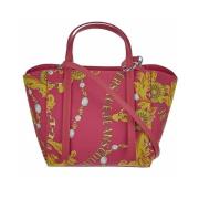 Synthetische Shopper met Afneembare Band Versace , Pink , Dames