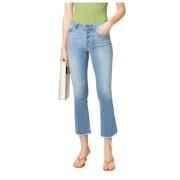 Crop Flare Jeans - Regular Fit Liu Jo , Blue , Dames