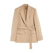 Beige Jassen voor Vrouwen Max Mara Studio , Beige , Dames