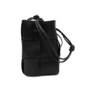 Pre-owned Leather crossbody-bags Bottega Veneta Vintage , Black , Dame...