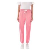 Roze Lint Fleece Joggingbroek Ralph Lauren , Pink , Dames