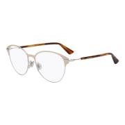 Rose Gold Silver Brillen Montuur Dior , Brown , Unisex