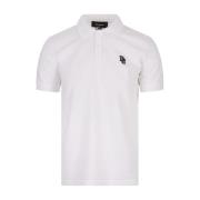 Witte Polo Shirt met Logo Borduurwerk Dsquared2 , White , Heren