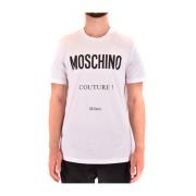Stijlvolle T-shirts voor Mannen en Vrouwen Moschino , White , Heren