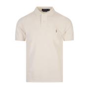 Witte Polo Shirt met Geborduurde Pony Ralph Lauren , White , Heren