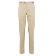 Klassieke Chinos Broek Gemaakt in Italië Lardini , Beige , Heren