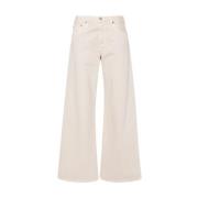 Zand Beige Flared Denim Jeans Agolde , Beige , Dames