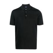 Zwarte T-shirts & Polos Ss24 Drumohr , Black , Heren
