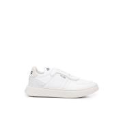 Witte Leren Sneakers met Nieten Paciotti , White , Heren