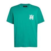 Groene Logo T-shirt - 3D Ronde Hals Amiri , Green , Heren