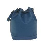 Pre-owned Leather shoulder-bags Louis Vuitton Vintage , Blue , Dames