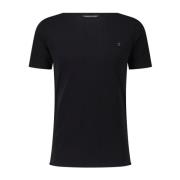 Zomer Katoenen Shirt met Borstzak Hannes Roether , Black , Heren