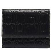 Pre-owned Leather wallets Carolina Herrera Pre-owned , Black , Dames