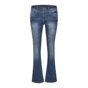 Bootcut Jeans - Shape Bukser Cream , Blue , Dames