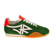 Tricolor Logo Sneakers Ronde Neus Rubberen Zool John Richmond , Green ...
